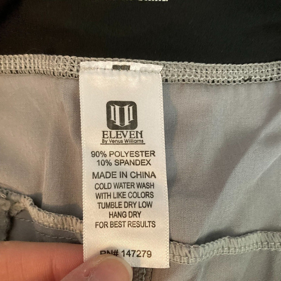 Eleven Venus Williams Pants Womens Sz S Black Gray Tennis Workout Stretch - Picture 6 of 10